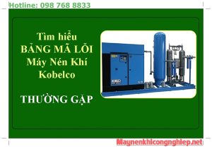 Bảng mã lỗi máy nén khí Kobelco